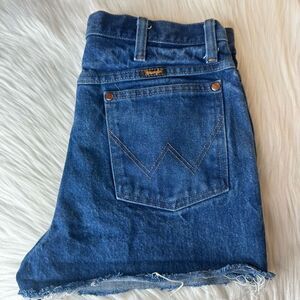 Wrangle Vintage Super High Waist Cut Off Jean Shorts Size 32